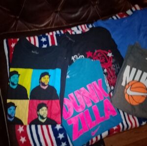Boy's lg/men's small T-shirt bundle. Well loved,good condition including nike